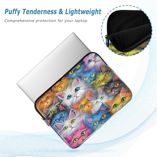 Funda para portátil con diseño de gatos para laptops de 13-14 pulgadas miniatura 5