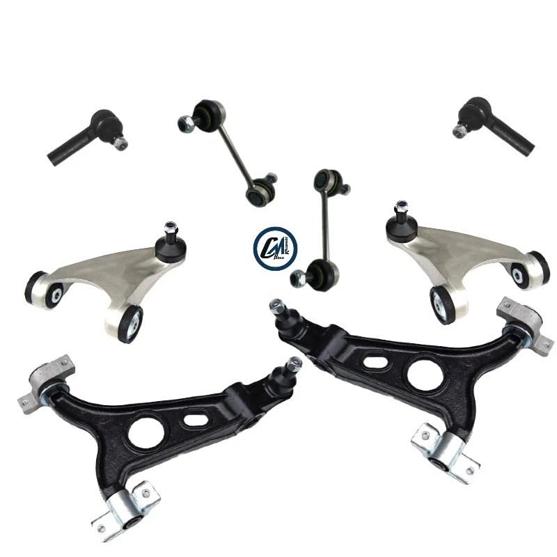 KIT BRACCI SOSPENSIONI ANTERIORE + TESTINE STERZO ALFA 147 156 GT 8 PEZZI