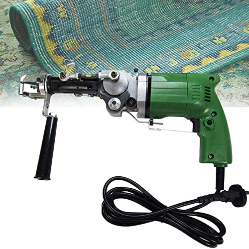XYEJL Cut Pile Rug Tufting Gun,Electric Carpet Weaving Machine Industrial Embroidery Machine,Cut Pile Knitting Machine,DIY Efficient Hand Held Knitting Machine,for High Speed Weaving of Carpets,110V