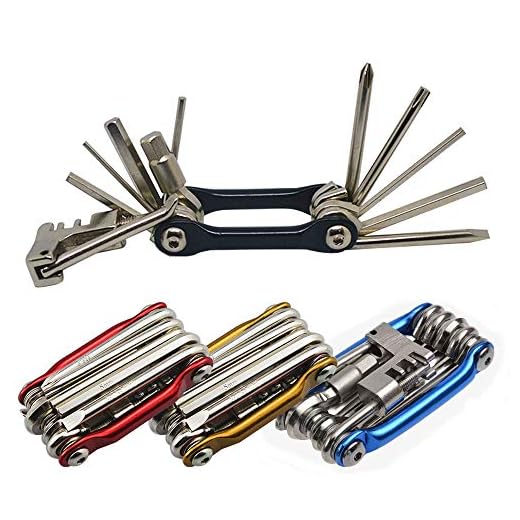 Senven 11 in 1 strumento di riparazione bici pieghevole portatile multifunzione strumento di riparazione bici mini strumento di riparazione bici leggero e compatto strumento di riparazione bici in