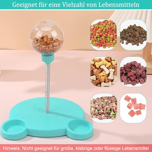 Partideal Interaktives Hundespielzeug, Wackelndes Hunde Leckerli Spielzeug, Snackball für Hunde Katzen, Futterautomat Spielzeug Futterball Slow Feeder Hund Feeder Ball
