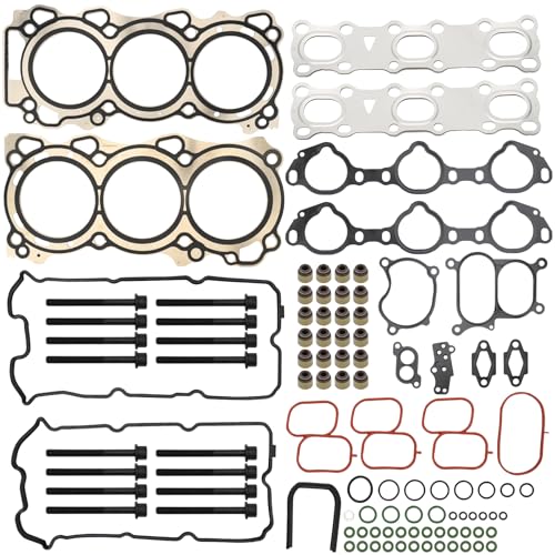 Image of BRTEC Head Gasket Set with Bolts Compatible Nissan Frontier Pathfinder Xterra 2005-2009, Suzuki Equator 2009-4.0L 3954CC V6 DOHC HS26370PT ES72900