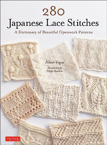 280 Japanese Lace Stitches: A Dictionary Of Beautiful Openwork Patterns #TOP4