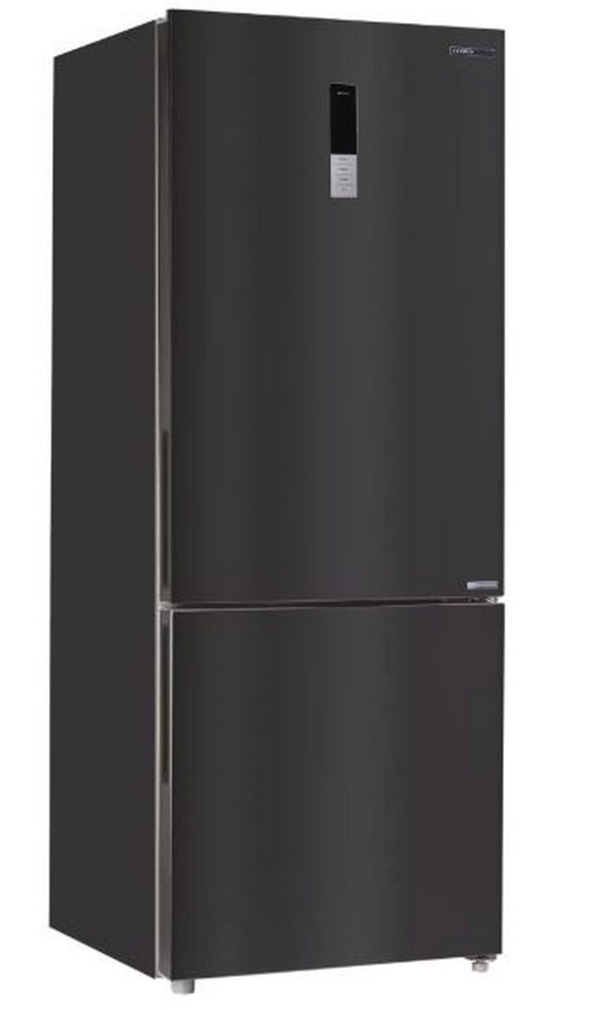INFINITON Frigorifico Combi FGC-432WC85DEK, 442 Litros, Ancho Especial de 70 cm, Inverter, No Frost Total, Fast freezing, Alarma óptica y acústica de puerta abierta, E, Dark Inox