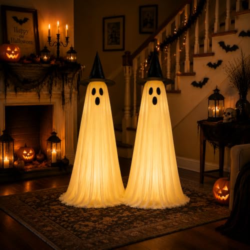 2Pcs Halloween Decorations Outdoor Ghost Halloween Party Decoration Indoor - image 5