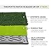 Silver Paw 3-Layer Washable Pee Pads for Dogs - Dog Grass Pad with Tray | Indoor Dog Potty for Small Dogs | Bathroom Tray for Pets | Dog Training Accessories - Small (17