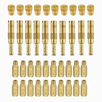 Keihin Vergaser Düsen Kit Vergaser Ersatzdüsen enthalten 30 Stück M5 Hauptdüsen und 10 Stück M6 Langsame Pilotdüsen Kompatibel mit PWK OKO CVK KOSO PE PWM für optimale Leistung und Präzision Tuning