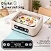Yogurt Maker with Timer and Temperature Control, Fully Automatic for Home Use. Perfect for Making Greek Yogurt and Probiotic Yogurt, Equipped with an Automatic Shut-off Function