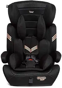 Cadeirinha Cosco Kids, Tour, 9 a 36 Kg, Preto Bronze