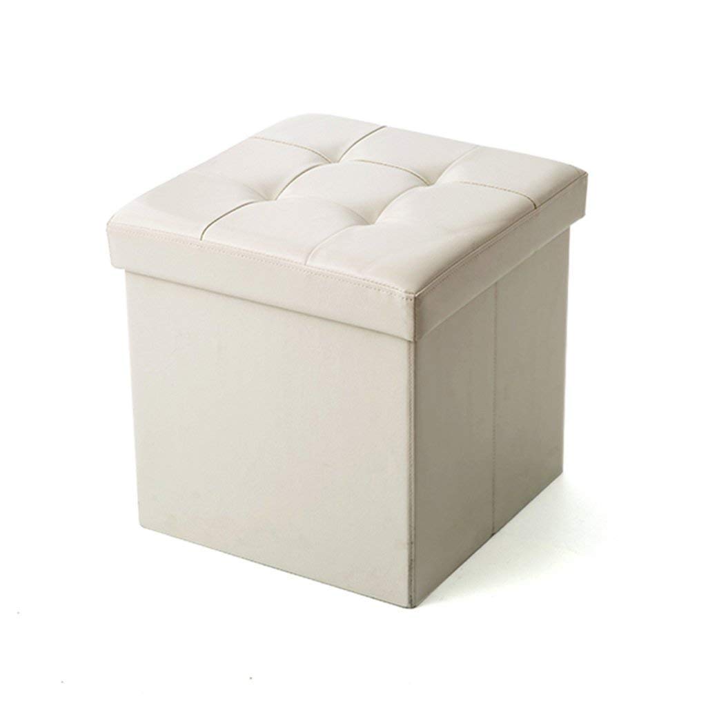 Pouf coffre gain de place 38cm pour ranger le salon et s'asseoir