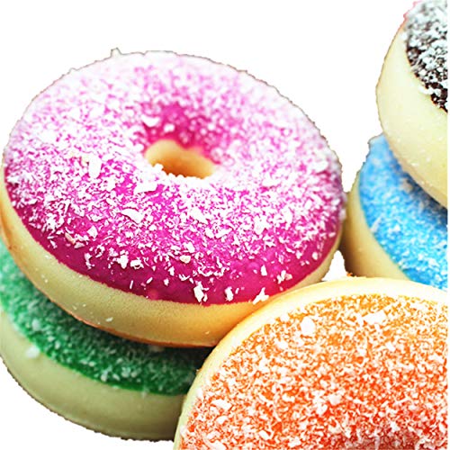 Mynse Set Of 6 Pieces Colorful Small Fake Cake For Home Kitchen Display Decoration Wedding Photographic Props Small Artificial Donuts Bread #TOP6