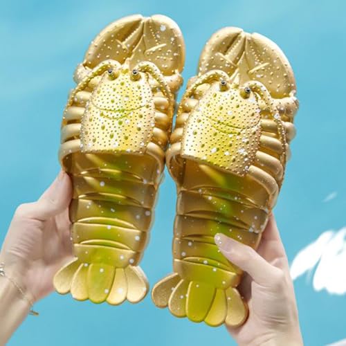 Image of JOYEAR Lobster Flip Flops - Slipper & Slide Pool Beach Shower Shoes in Deep Red