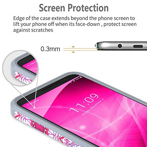 Starshop Compatible For Revvl 2 Phone Case, Included [Tempered Glass Screen Protector], Absorption Drop Protection Dual Layers Impact Advanced Rugged Protective Cover- Dream Catcher #TOP2