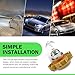 pinflaw Pack of 2 Brake Light Bulb, Car Halogen Fog Light Bulb, PSX24W Clear Light Source Quartz Glass Steering Light, Lighting Replacement Modification Accessory, for Most Cars (White)