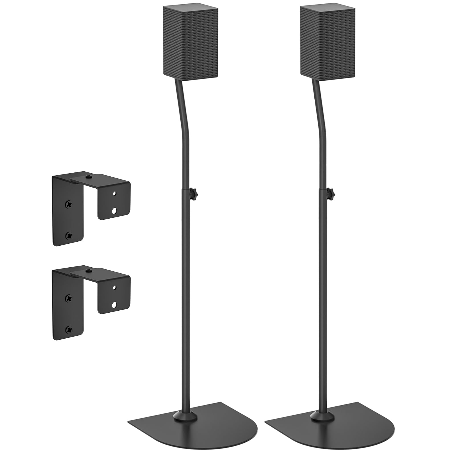 Samsung - Soporte para altavoces traseros y soporte de pared, altura ajustable de 83,8 a 106,7 cm, soporte para altavoces de pie para HW-Q990C y otros Samsung