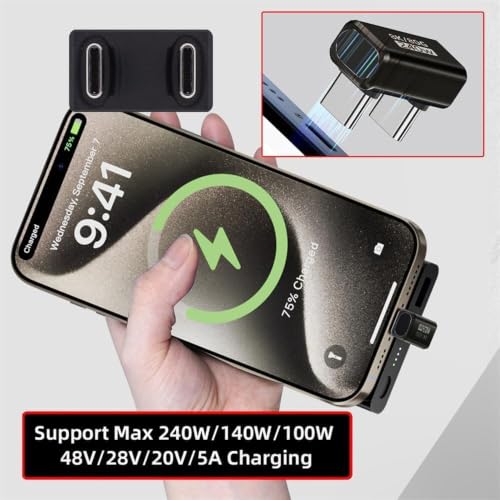 Image of 80Gbps USB C U Shaped Angle Data Adapter PD240W USB Type C Male to Male 180Angle Fast Charge Connector USB4.0 C Full Function U Shape Plug, 8k@60HZ Casting, for Smartphone Steam Deck