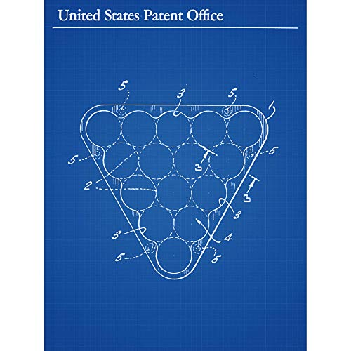 Artery8 Sardelli Billiards Ball Rack 1975 Patent Plan Unframed Wall Art Print Poster Home Decor Premium