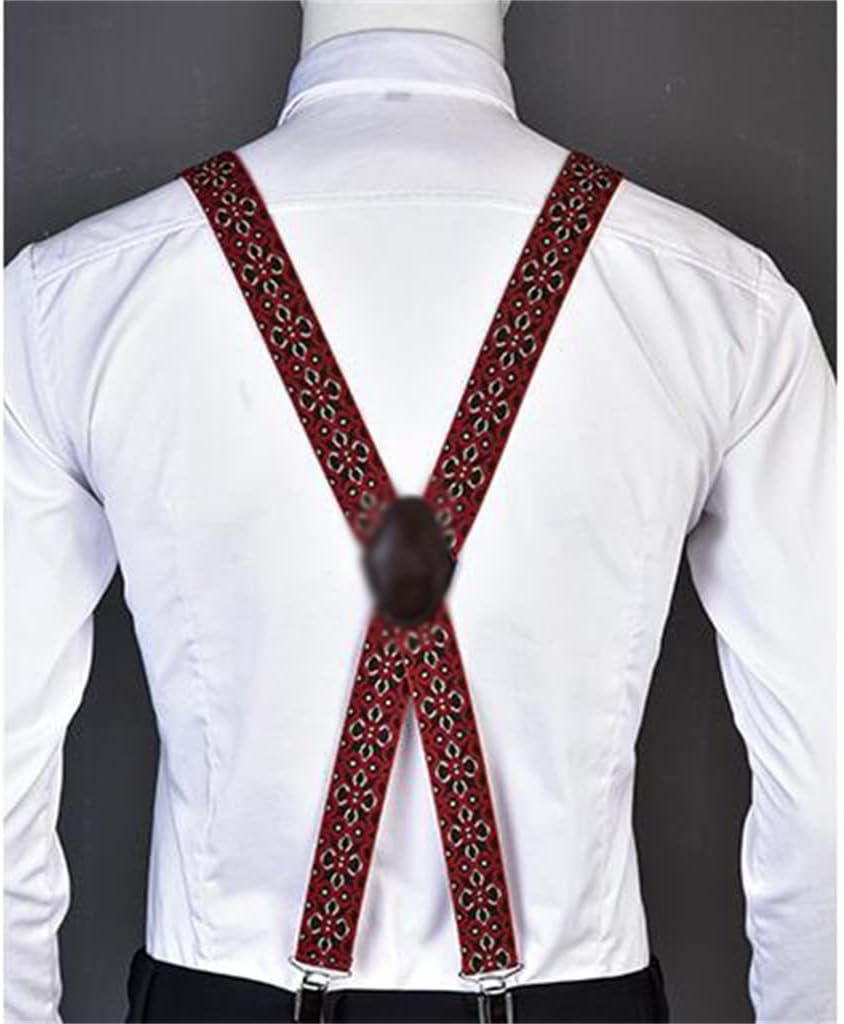 Strap Men's Suit Shirt Trousers Suspender Pants Elastic Clip Male Adult Suspenders