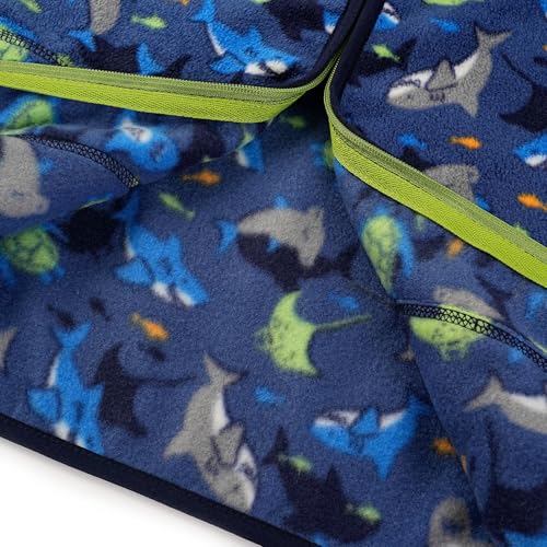Image of Toddler Boys Girls Fleece Jacket Lightweight Fall Spring 2-12 Years | Soft Anti-Pilling Fleece, Easy Zip-Up, Hand-Warm Pockets, Windproof Stand Collar, Wear Alone or as Layer, Ideal for School