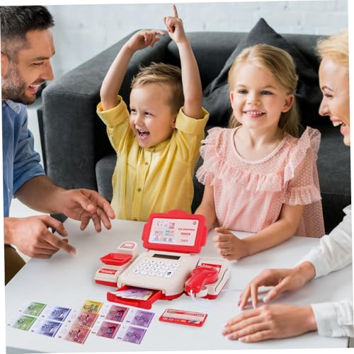 Caja registradora para niños ideal para juegos de rol y supermercado en casa 3