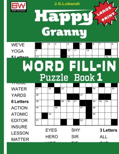 Happy Granny WORD FILL-IN Puzzle Book 1