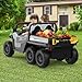 Garvee 24V 4WD 6-Wheel Electric Ride On Dump Truck with Remote Control, 2 Seater Kids Dump Truck Toy for Big Kids Ages 3+, Includes Interactive Shovel, Dump Bed, LED Lights & Music Player