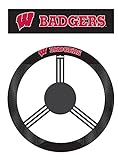 NCAA Wisconsin Badgers Polysuede Steering Wheel Cover