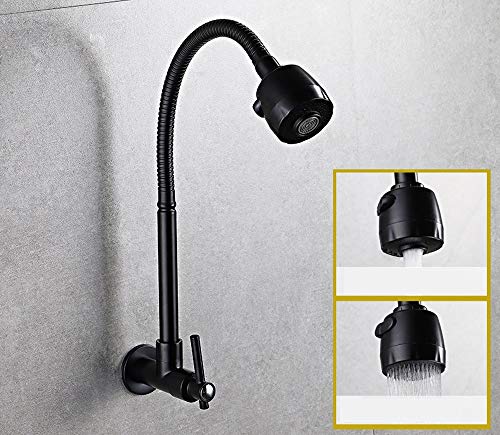 Robinet de cuisine à suspendre au mur avec mitigeur de salle de bain et lavabo