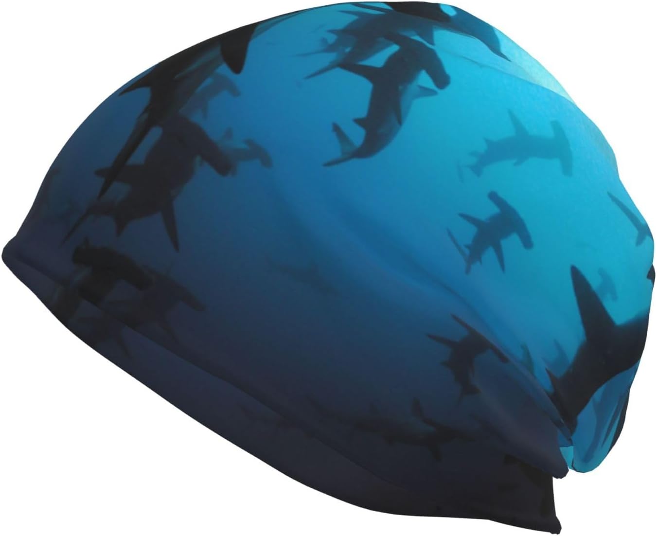 Hammerhead Sharks Printed,Polyester Knitted Hat Skull Cap Balaclava Running Hat Slouchy Beanie Hat