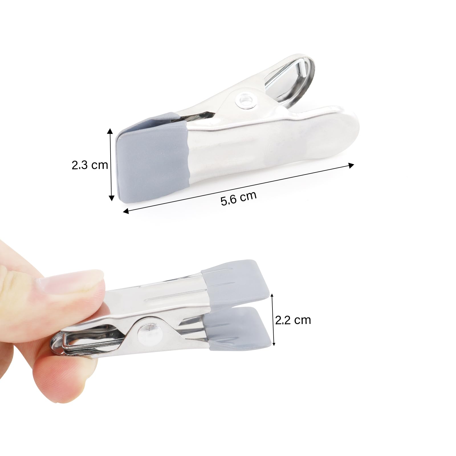 Mollette In Acciaio Inox QWORK - 30 Pezzi Con Rivestimento Antisegno Per Bucato - Foto 11