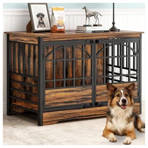 Elegant 52 Inch Dog Crate and Furniture