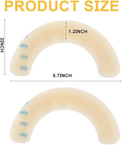 Miniatura 2 de Tiras de barrera de ostomía, 10 unidades, suministros de ostomía, cinta adhesiva elástica para la piel, tira de sellado adhesivo para bolsas