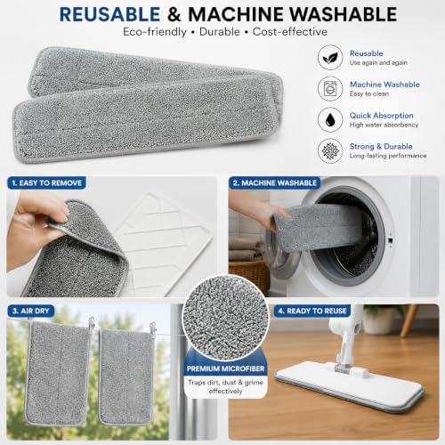 Image of Sulfar Cleaning Mop with 350ml Refillable Water Tank