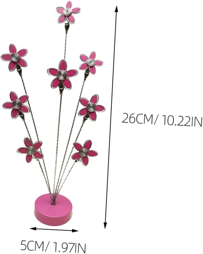 Whimsical Desk Decor Flower Memo Folder Retro Desktop Holder Photo Clip Stand Wedding Birthday Office Home