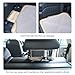 Viaviat Car Seat Protector Leather Waterproof Child Safety Seat Protector Cover with Thick Pad and 2 Large Pockets Durable Kick Mat for All Auto Seat (Beige)