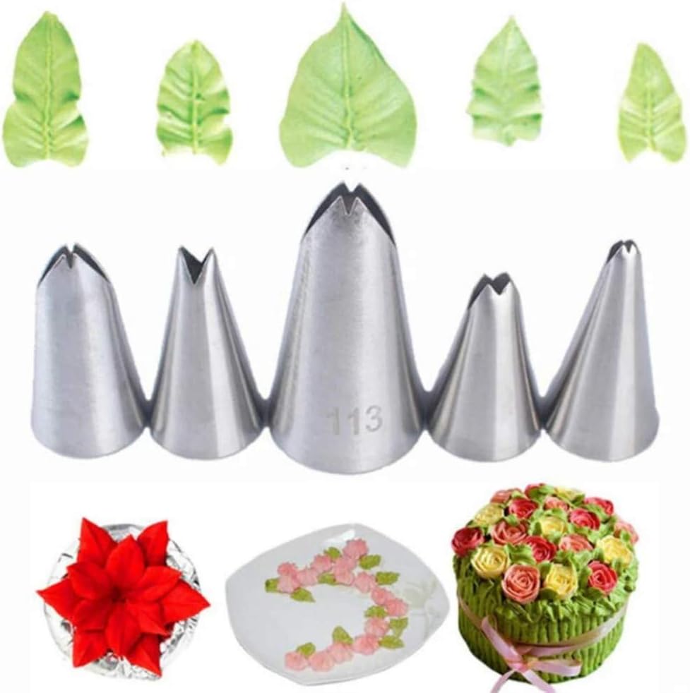 Amarliben Leaf Piping Tips Set Piping Tips Set Cake Decorating Tips