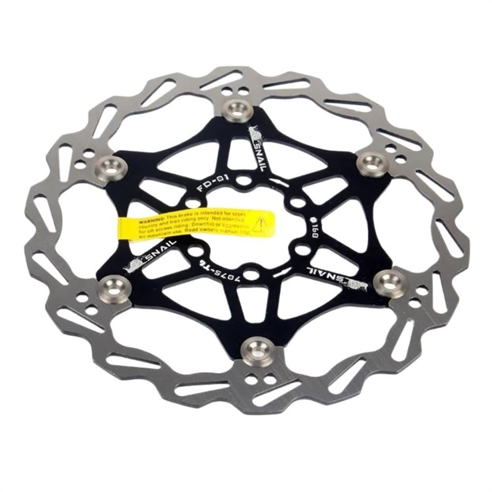 Bremsscheibe Mountainbike hydraulisch 160 180 203 mm Bremsbelag Downhill Bike Zubehör Bremsscheiben(203mm Black)