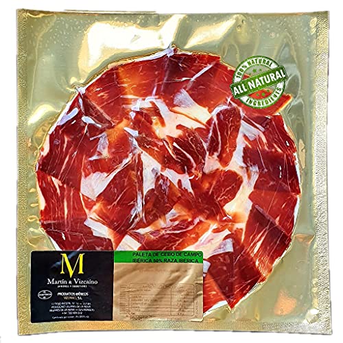 Jambon Iberique (Epaule) Tranche a Couteau Pata Negra - 100 grammes Jambon PATA NEGRA Tranche - Jamon Iberico Tranche - Jambon Espagnol en Tranches Cover