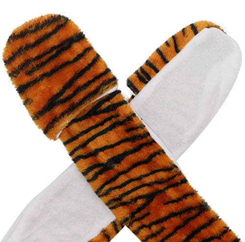 Bioterti Plush Novelty Animal Hat: One Size Fits All Adults & Kids/Soft, Warm Beanie Hat (Brown Tiger) #TOP2