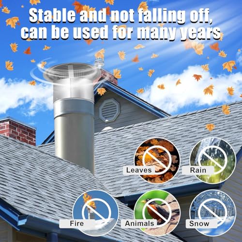 Tubo de chimenea con deflector de lluvia de acero inoxidable 304 de alta densidad 5