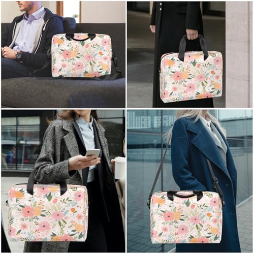 Maletín para portátil bolsa floral 15.6 pulg miniatura 2