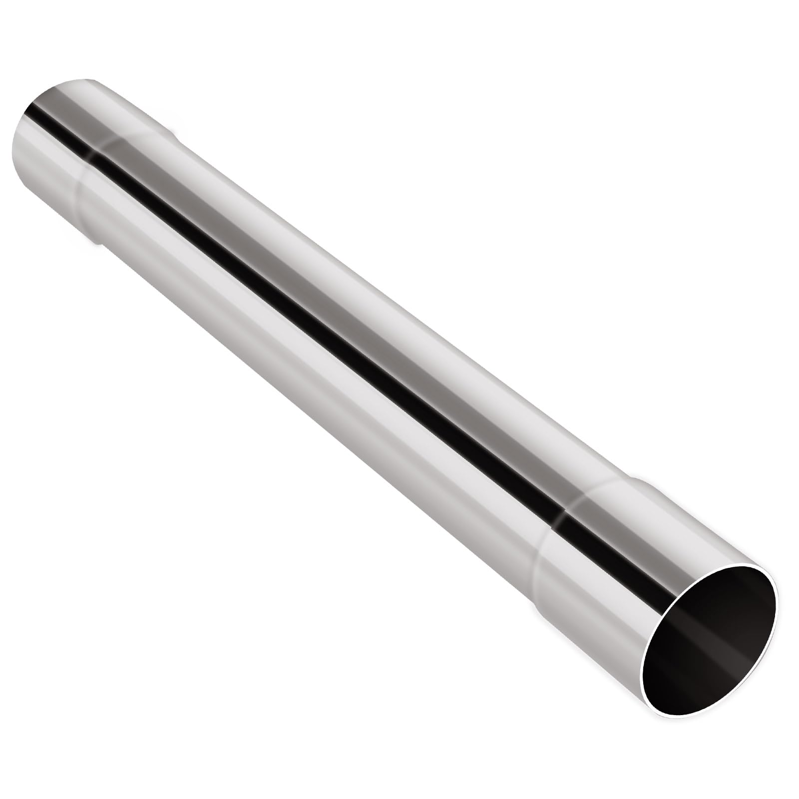 2.25Inch Exhaust Pipe T304 Stainless Steel Exhaust Tubing,Tailpipe 2 1/4OD to 2.25"ID Length 18"Straight Pipe Exhaust Universal Fitment,Connector