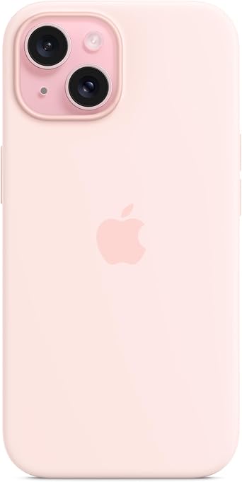 Apple iPhone 15 Silicone Case with MagSafe - Light Pink 