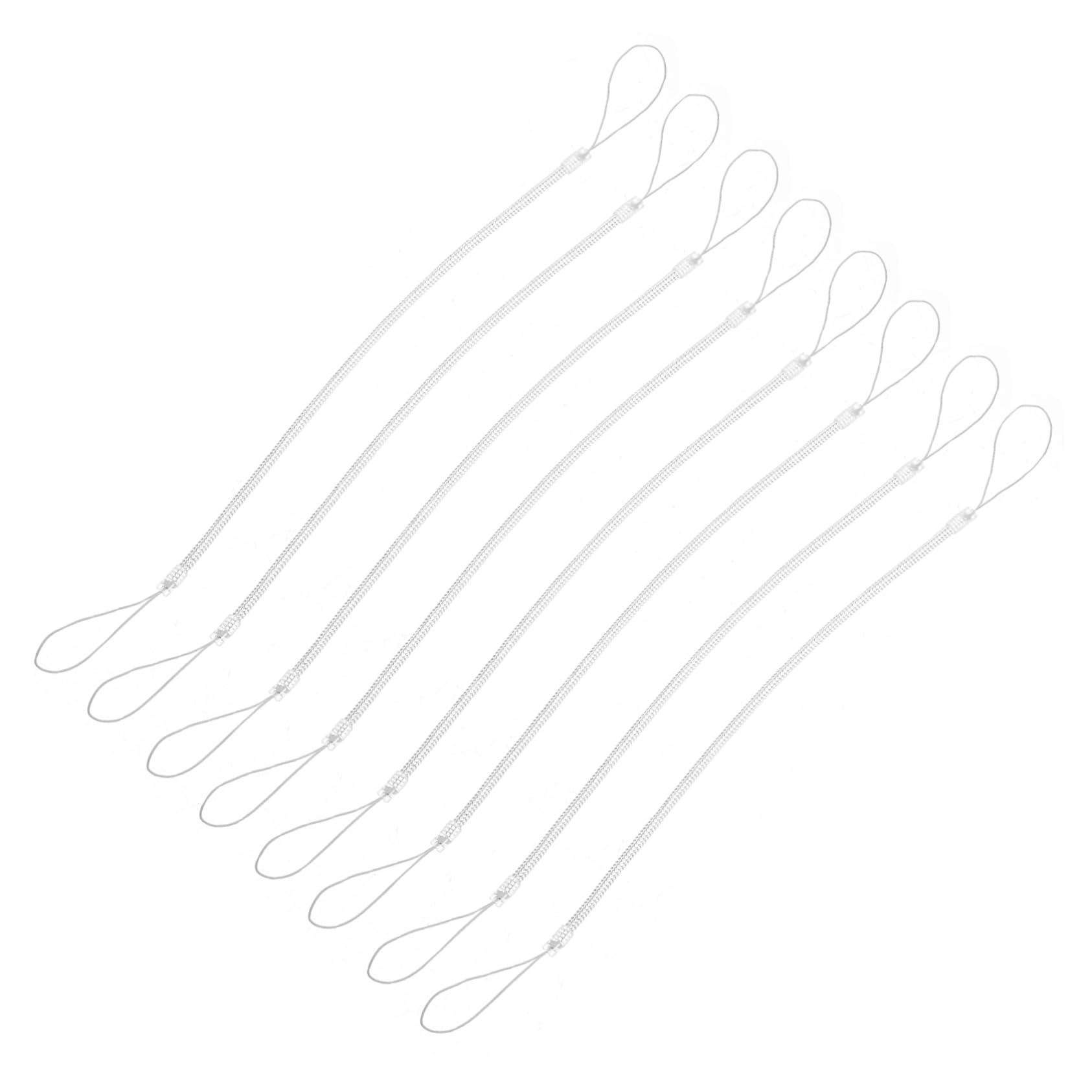 BELLIFFY Spring Cord Lanyard for Stylus Pen 8 Pack Pen Leash Wrist Strap Retractable Cord