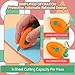 3Pcs Mini Fruit Shaped Retractable Utility Knife Box Cutter Letter Opener Portable Utility Knives Art & Craft Cutter Office School Stationery for Students, DIY Crafts, Cutting Envelope Paper Cardboard