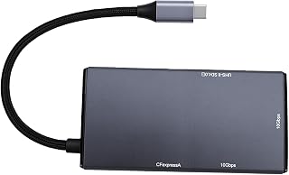 Koncentrator Czytnika Kart USB C 5 w 1, z Portem USB 3.2 10 Gb/s, do Kart SD TF MS i urządzeń