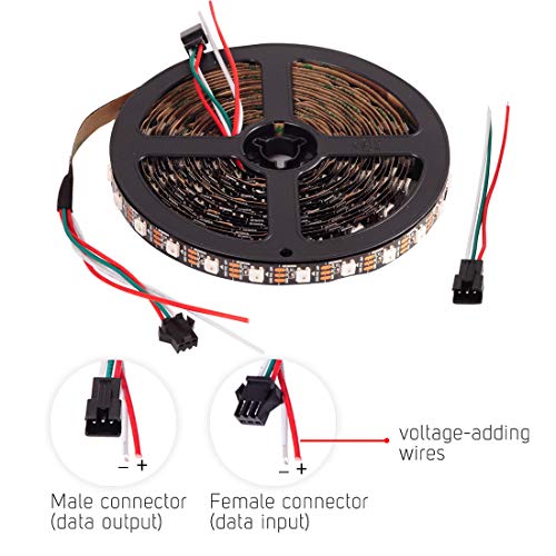 Tira LED RGB BTF-LIGHTING WS2812B 16.4FT con Control Remoto miniatura 4