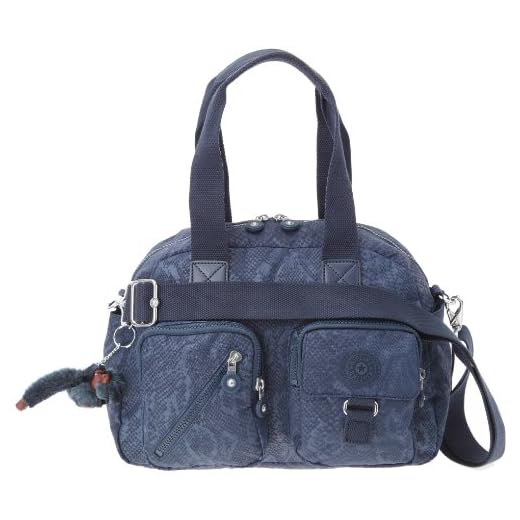 Kipling DEFEA, Borsa a spalla donna, Blu (Blau (Blue Snake)), 33x25x19 cm (B x H x T)
