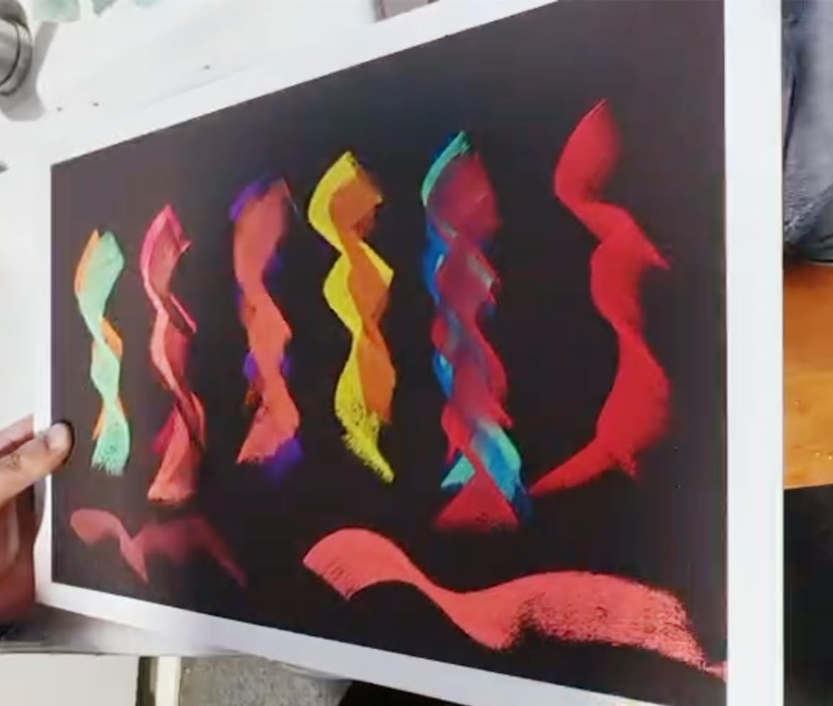 MAIMOUFIN 10 Blatt geschliffenes Pastellpapier mit 5 neuen Erdfarben, Künstler-Pastellpapier, Kunstpapier für weiche Pastellkreide, Öl, Acryl, Bleistifte und Kohlemalerei (10 Blatt, 39,1 x 27,2 cm)