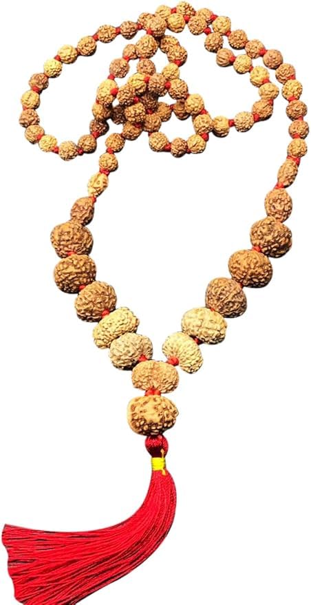 Mala Rudraksha 14 mm-17 mm pour apaiser l'esprit et le stress